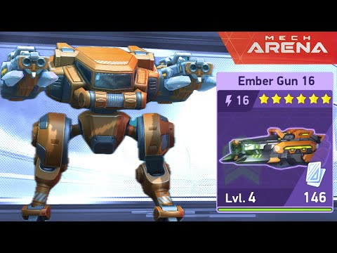 The Jump-and-Burn Combo! Lancer + Ember Gun Is Unstoppable! 🚀💥 Mech Arena