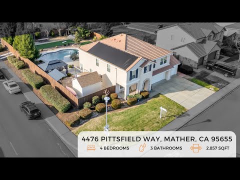 Stunningly Updated Mather Home with Pool & RV Access! | 4476 Pittsfield Way | Mather CA Real Estate