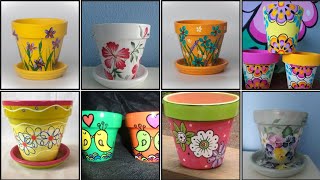 Beautiful Clay pot painting/Clay pot painting ideas/Clay pot painting Designs