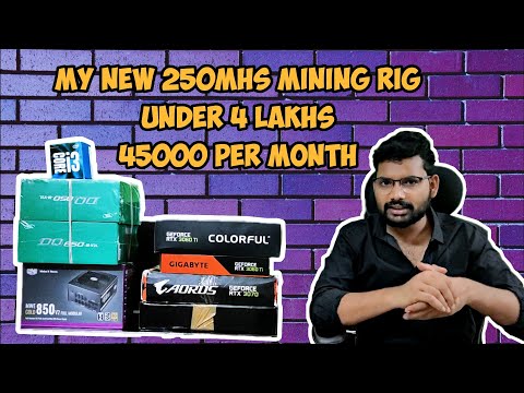 MY NEW 250 MHS MINING RIG SETUP | RIG UNDER 4.5LAKHS | 45000 MONTHY INCOME