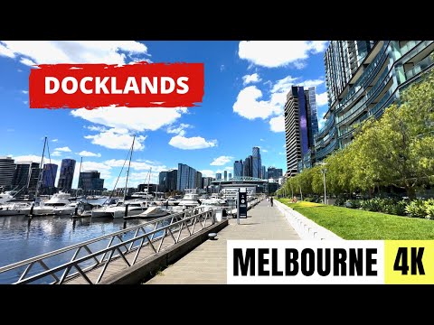 MELBOURNE, AUSTRALIA 🇦🇺 [4K] Docklands — Walking Tour