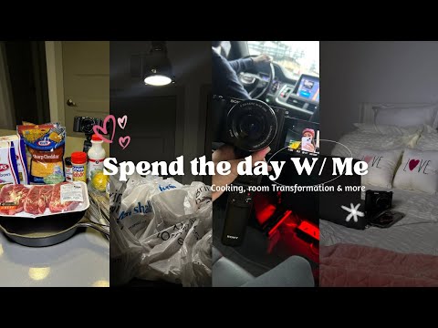 VLOG: *Spend the Day w/ Me* Cooking , Room Transformation pt.1 , Shopping & more ! ￼