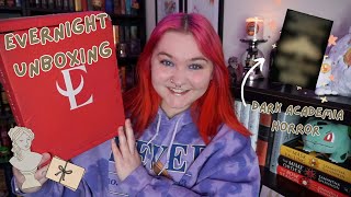 Illumicrate Evernight Unboxing and Reading Vlog // Dark Academia Horror Fantasy