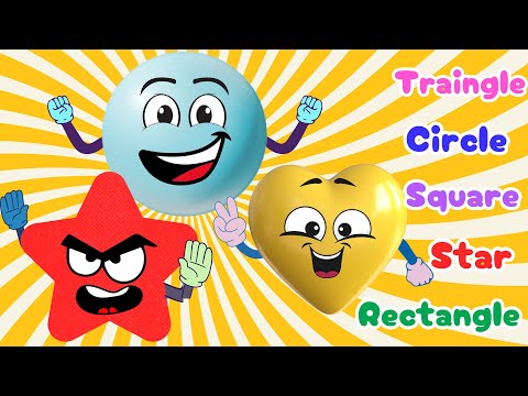 The Shapes Song | Circle,square,Traingle & more | Educational videos for Toddlers