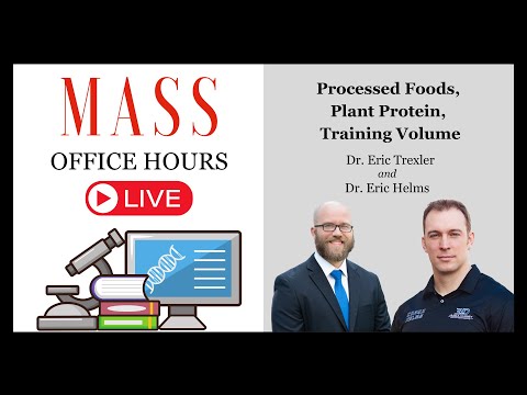 MASS Office Hours Episode 24 (Processed Foods, Plant Protein, Training Volume)