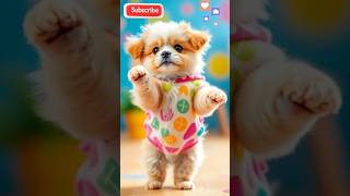 Adorable Puppy Dance Party‼️  #CutePuppy #DanceChallenge #PetLove #PuppyJoy #happypets