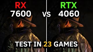 RX 7600 vs RTX 4060 | RYZEN 5 5500 | Test in 23 Games at 1080p | 2025