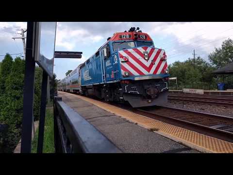 Chicago Metra Commuter Trains in Wheaton, Illinois - 8/13/2019