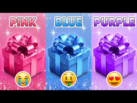 Choose Your Gift...! 💗💙💜 Pink, Blue or Purple Edition | How Lucky Are You? 😱 Quiz Shiba