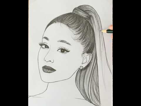 Ariana Grande drawing🫶🏻 #art #drawing #sketch #arianagrande #ariana #satisfying #fyp #viralvideo