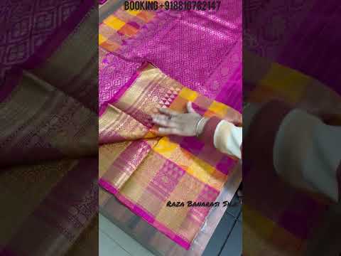 Banarasi Tussar Silk Saree | Booking +918810782147