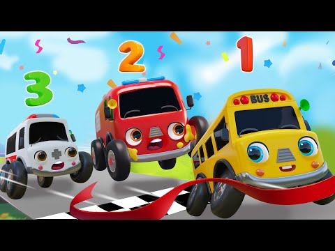 Wheels On The Bus Go To Town | Wheels on the vehicle | Nursery Rhymes & Kids Songs - Baby Car TV