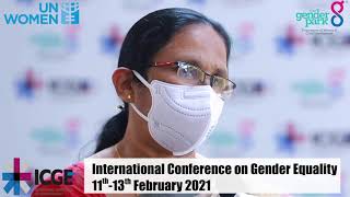 K. K. Shailaja,  Minister of Health & Social Welfare, Kerala at ICGE 2nd Edition