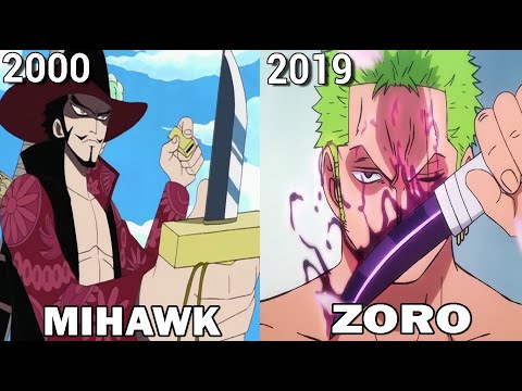 Zoro Copying Mihawk Knife  Comparison | One Piece HD