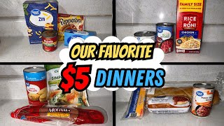 The BEST $5 Dinners That Are Kid Approved ✅ || Budget Friendly Meals For Families