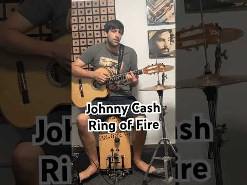 Johnny Cash Ring of fire cover #johnnycash #ringoffire #shorts #short #onemanband #johnnycashcover