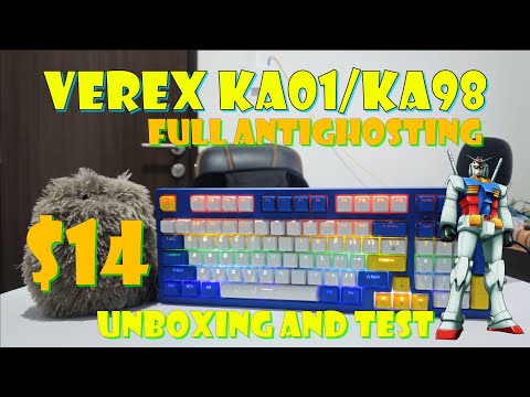 Verex KA01/KA98 98 Key Full Anti ghosting Mechanical Keyboard for only $14!