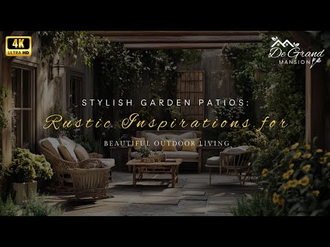 Stylish Garden Patios: Rustic Inspirations for Beautiful Outdoor Living