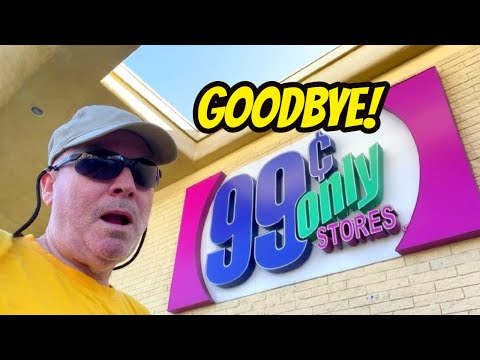 99 Cent Only Store In Palm Springs Is CLOSING - Shopping Here One Last Time! :-(