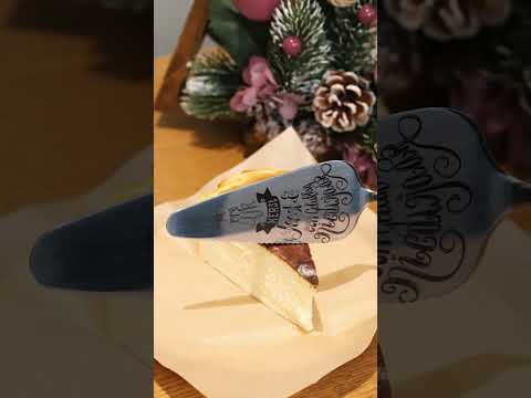 Festive Engraving: Adding Christmas Magic to a Cake Knife with a Fiber Laser! #merrychristmas #diy