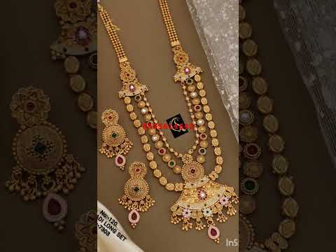 High brass jewellery/Rajwadi haar/Latest Rajwadi necklace/Suppliers of high brass jewelleries