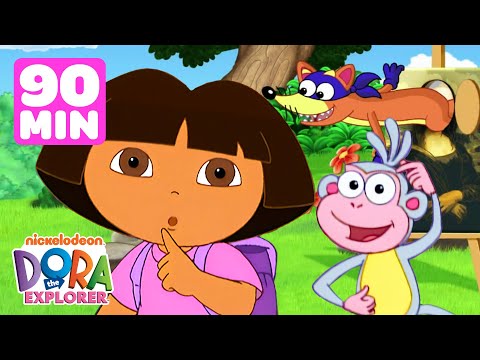 Swiper's Sneaky Spy Games! 👀 90 Minutes of Dora the Explorer | Dora & Friends