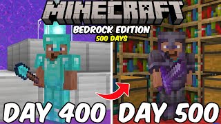 500 Days in Minecraft Bedrock Edition