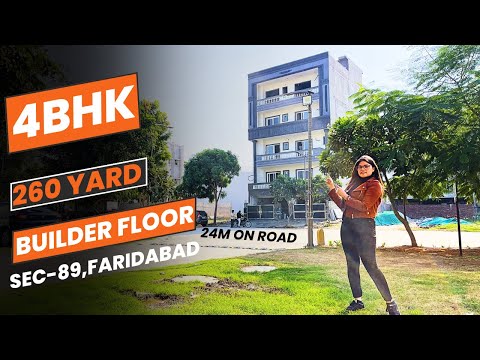 260yard | 4Bhk | builder floor in faridabad | sec89 #floors