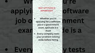 Graduation Almost Over? Crack Aptitude for Any Job#shorts #apptitude #jobpreparation #govtexam