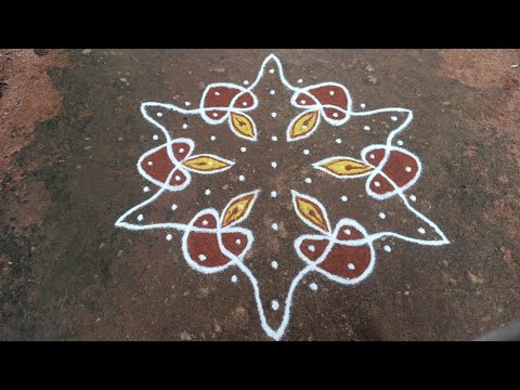 9 x 5 dots cross dots karthigai deepa sikku kolam | kambi kolam | vilakku kolam | SathyaSelva Arts