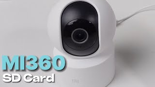 How To Insert SD Memory Card - Xiaomi Mi 360 Security Camera