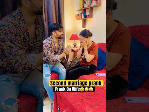 Second marriage prank 😜🤣😝 #shorts #couple #prankonwife #comedy #jatinsheetalprank