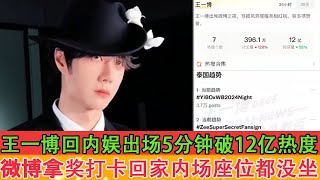 Wang Yibo's popularity exceeded 1.2 billion in 5 minutes