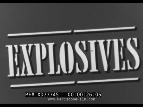 " HANDLING OF EXPLOSIVES AS CARGO "  WWII U.S. COAST GUARD AMMUNITION STOWAGE TRAINING FILM XD77745