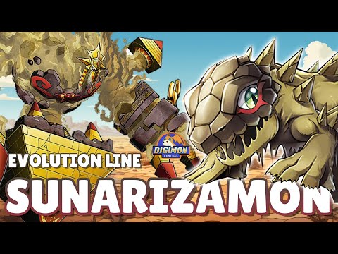 Sunarizamon Evolution Line