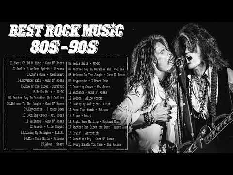 Guns N' Roses, Scorpions, Led Zeppelin, Bon Jovi, U2, Aerosmith 🎸 The Best Rock Songs Of All Time