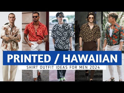 PRINTED / HAWAIIAN SHIRT Outfits ideas Mens 🔥 2024 mens fashion guide 🔥