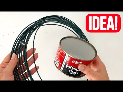 Great Recycling Idea with PVC Wire and Tin Can!