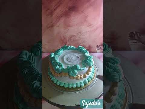 simple cake decoration #YouTube shorts #shorts video #cake decoration #test of homemade #foodie