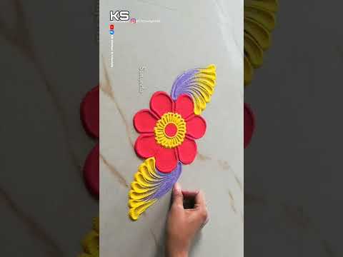 Beautiful Rangoli Tricks by Sangeeta| Deepavali, Sankranti, Dhanteras and Diwali Simple Rangoli