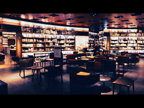 ASMR Book Cafe Sounds Ambience | Sounds for Sleeping, Studying, Relaxing