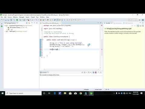 Count the number of occurrences of a word in a string in Java using Hashmap #shorts #javatcoding