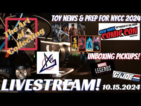 LIVE! Preparing for NYCC 2024! Unboxing Pickups!