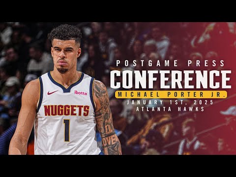 Michael Porter Jr. Full Postgame Press Conference vs. Hawks 🎙 | 1/1/25