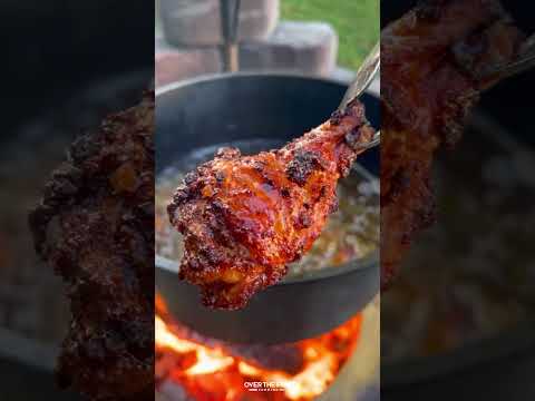 Chili Oil Honey Wings from @OverTheFireCooking