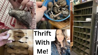 Thrift With Me | Industrial Farmhouse Haul | I found the most amazing shelf! | 20% & 25% OFF Sale!