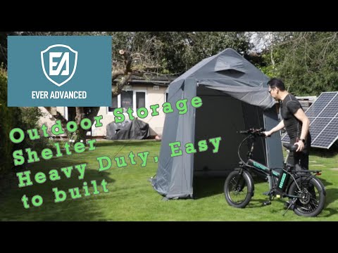 EVER ADVANCED Outdoor Storage Shelter First use and review by Benson Chik