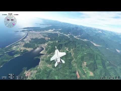 四国一周 - ノーカット遊覧飛行【Microsoft Flight Simulator】Shikoku, Japan, MSFS