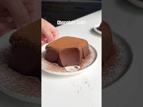 Chocolate Cube #shorts #chocolate #chocolaterecipe #chocolatecube #chocolatedessert #recipe