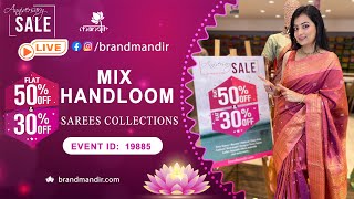 Mix Handloom Sarees Collection | WhatsApp Number 733 733 7000 | Brand Mandir Sarees LIVE